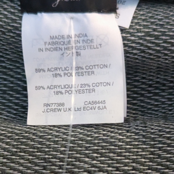 J CREW Striped Gray & White Scarf Shawl Wrap - Picture 6 of 9